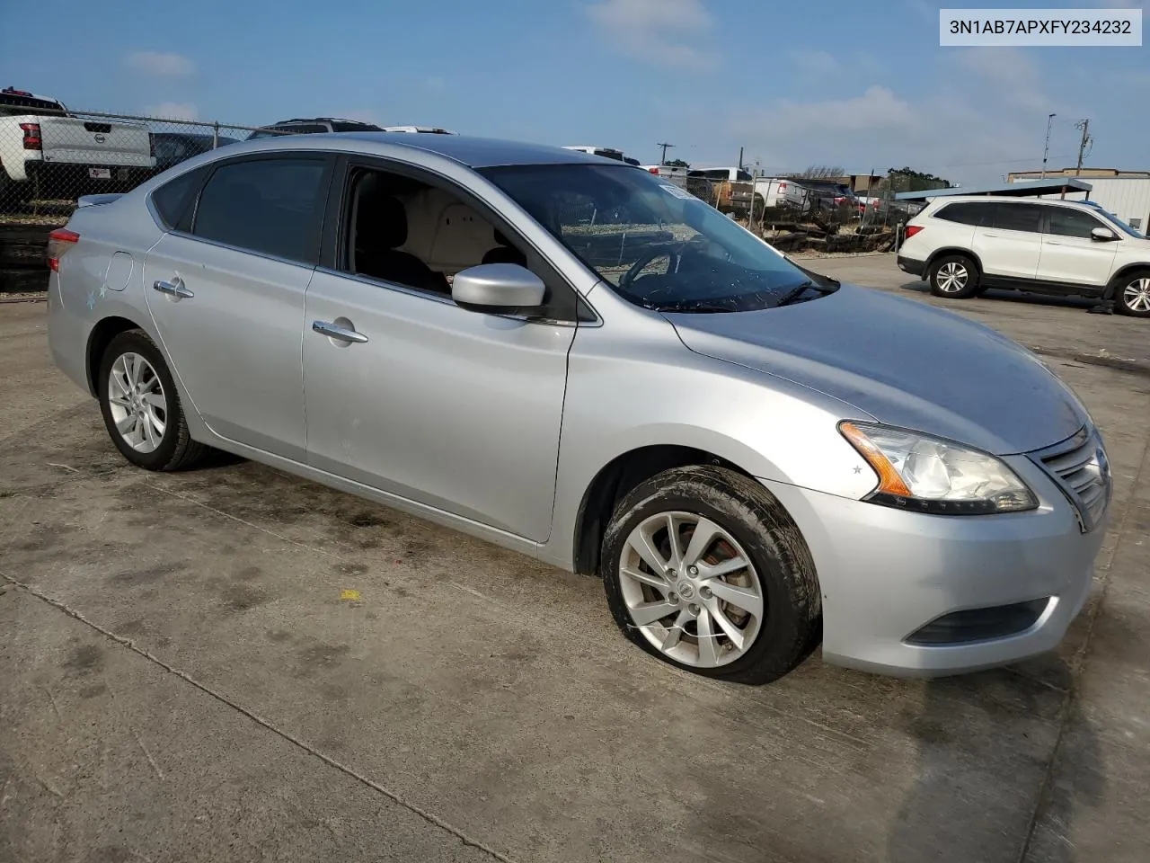 2015 Nissan Sentra S VIN: 3N1AB7APXFY234232 Lot: 63773844