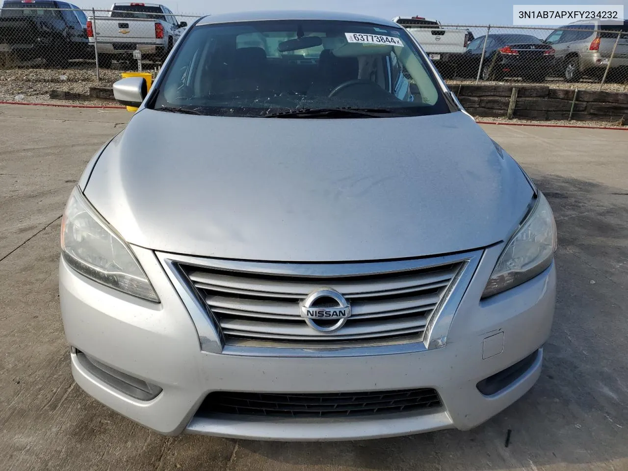 2015 Nissan Sentra S VIN: 3N1AB7APXFY234232 Lot: 63773844