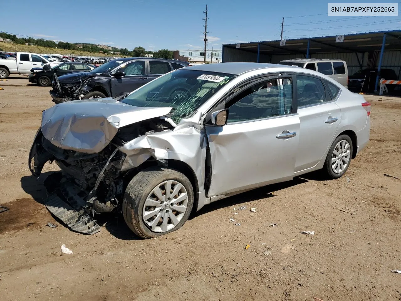 3N1AB7APXFY252665 2015 Nissan Sentra S