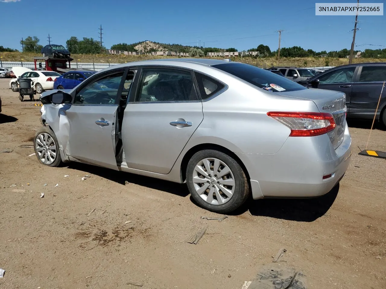 2015 Nissan Sentra S VIN: 3N1AB7APXFY252665 Lot: 63893004