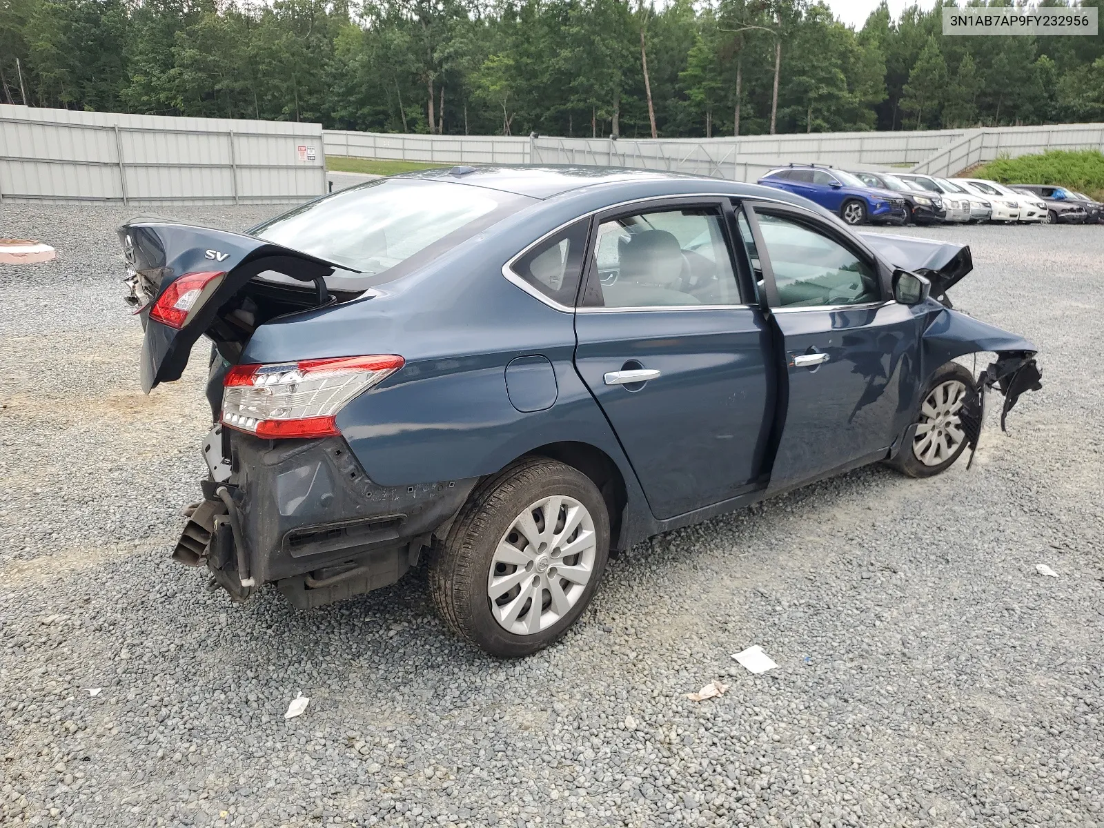 2015 Nissan Sentra S VIN: 3N1AB7AP9FY232956 Lot: 63981934