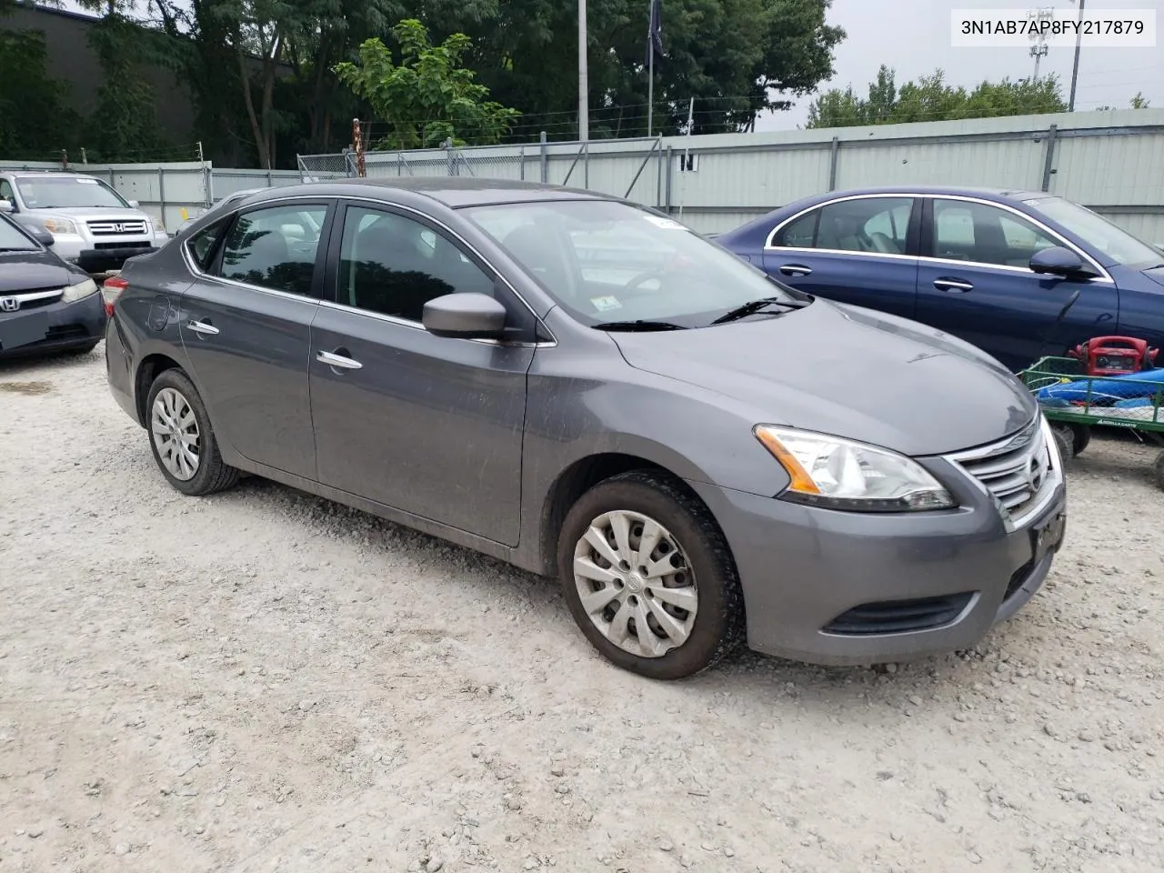 2015 Nissan Sentra S VIN: 3N1AB7AP8FY217879 Lot: 64095584