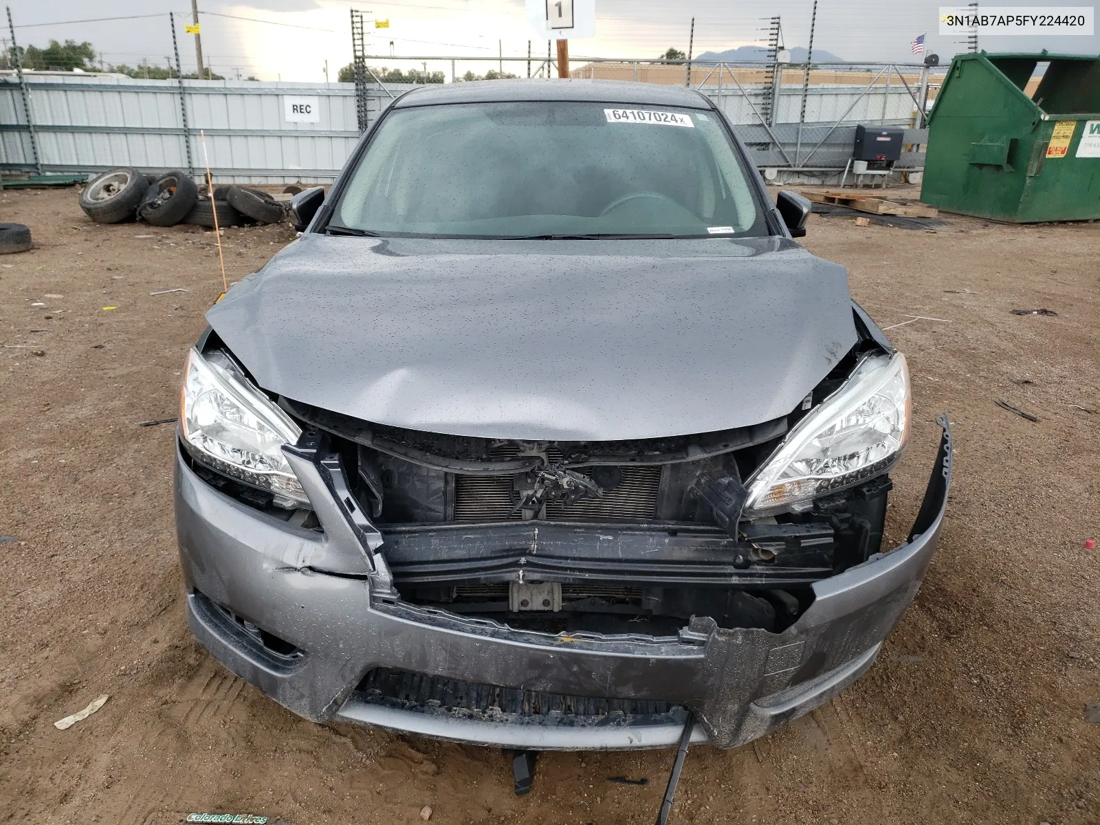 3N1AB7AP5FY224420 2015 Nissan Sentra S