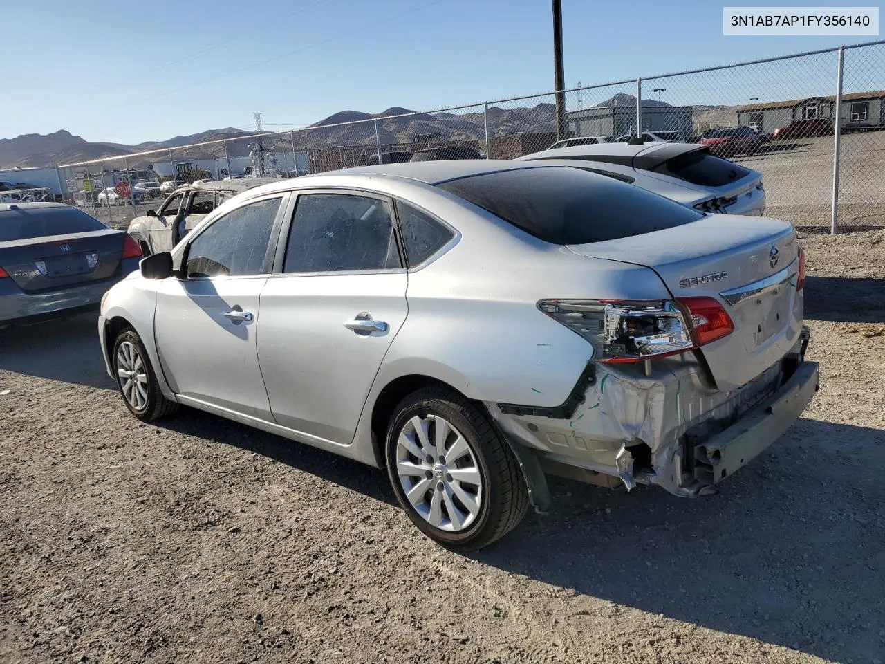 3N1AB7AP1FY356140 2015 Nissan Sentra S