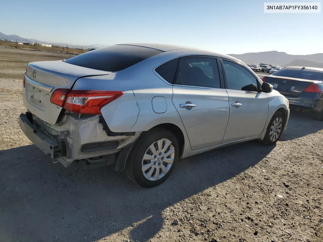 2015 Nissan Sentra S VIN: 3N1AB7AP1FY356140 Lot: 64502934