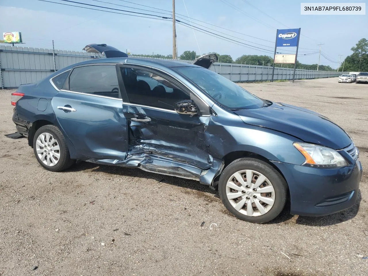 2015 Nissan Sentra S VIN: 3N1AB7AP9FL680739 Lot: 64771794