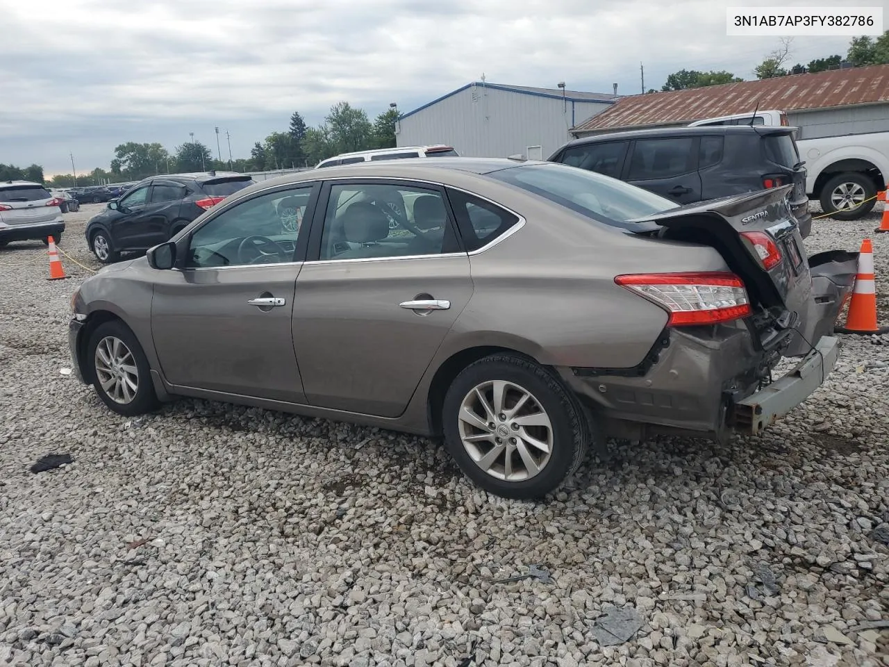 2015 Nissan Sentra S VIN: 3N1AB7AP3FY382786 Lot: 64794164