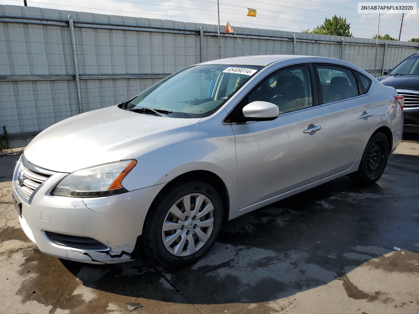 2015 Nissan Sentra S VIN: 3N1AB7AP6FL632020 Lot: 65409314