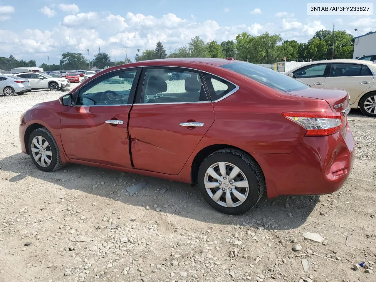 2015 Nissan Sentra S VIN: 3N1AB7AP3FY233827 Lot: 65451064