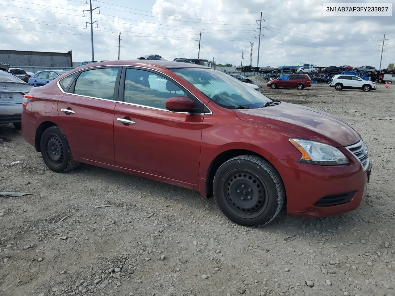 3N1AB7AP3FY233827 2015 Nissan Sentra S