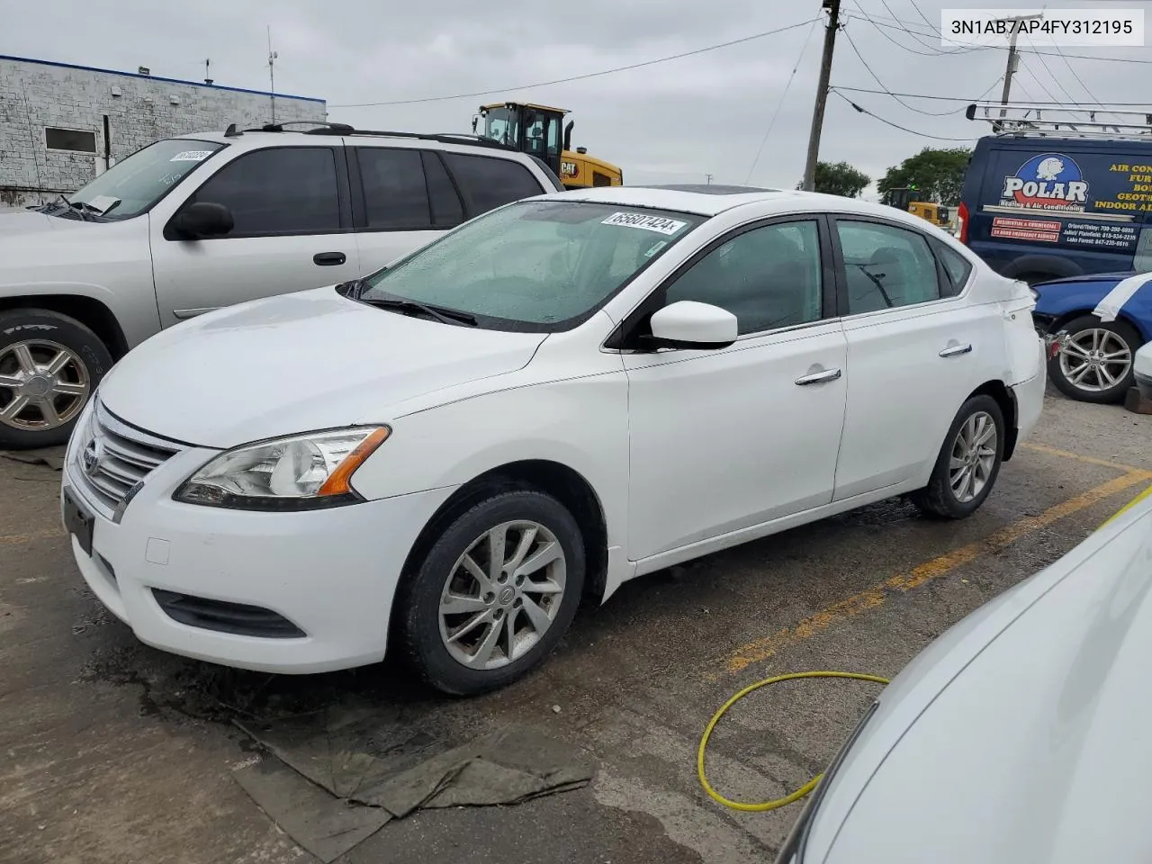 2015 Nissan Sentra S VIN: 3N1AB7AP4FY312195 Lot: 65607424