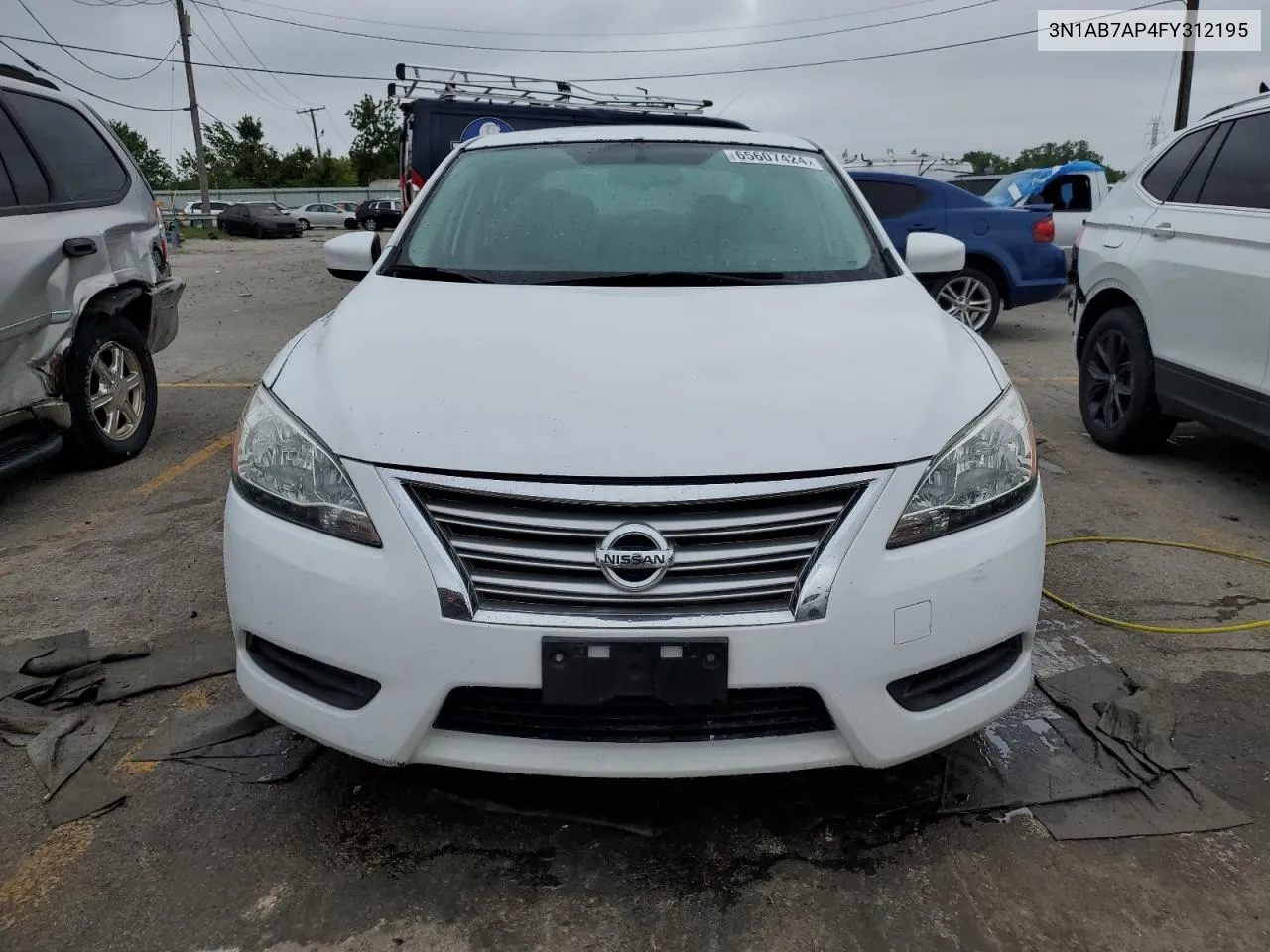 2015 Nissan Sentra S VIN: 3N1AB7AP4FY312195 Lot: 65607424