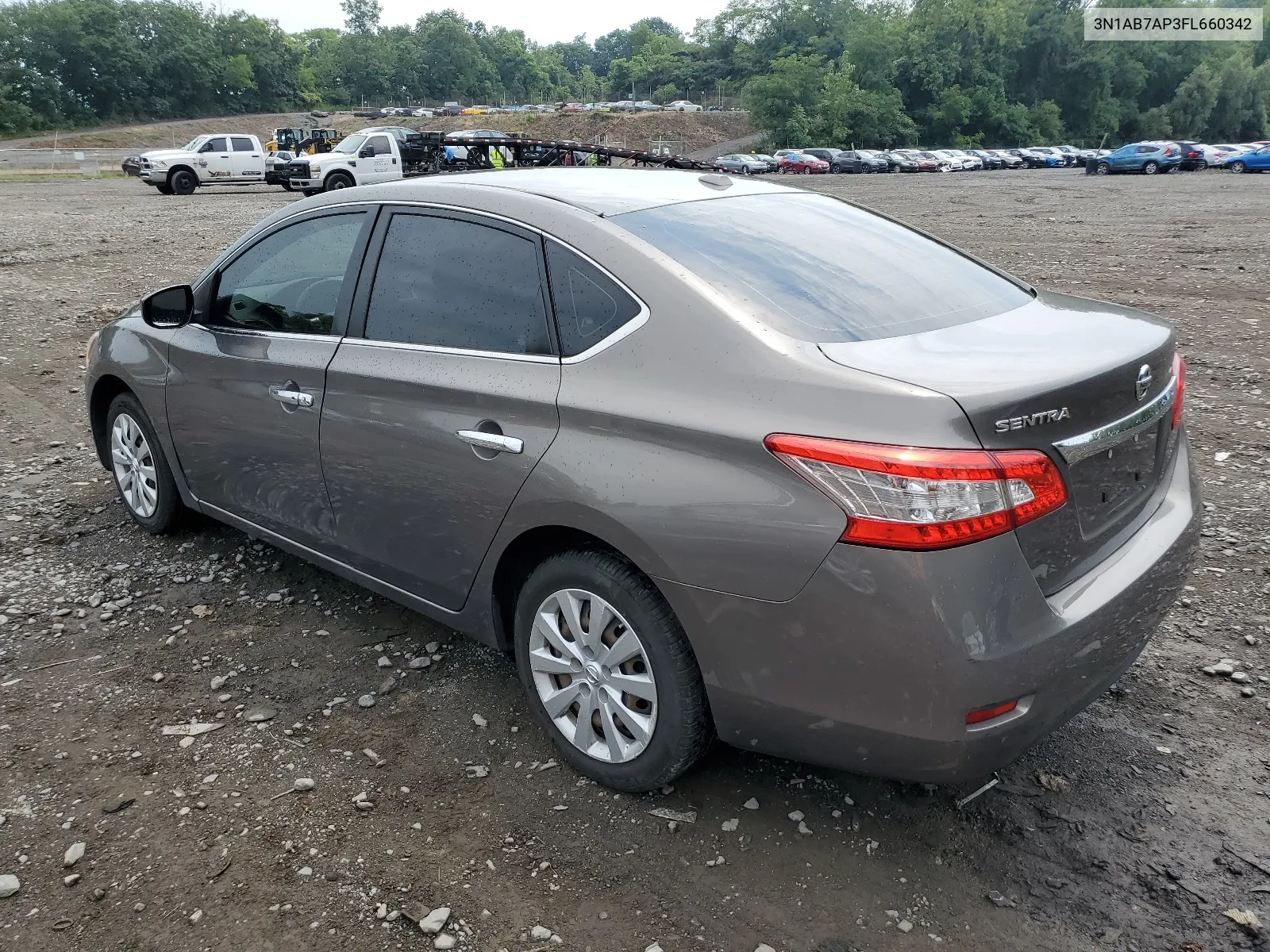 2015 Nissan Sentra S VIN: 3N1AB7AP3FL660342 Lot: 66104804