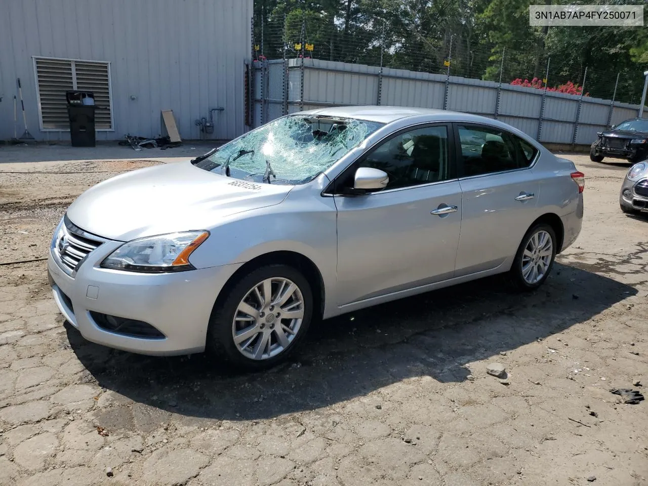 2015 Nissan Sentra S VIN: 3N1AB7AP4FY250071 Lot: 66331254