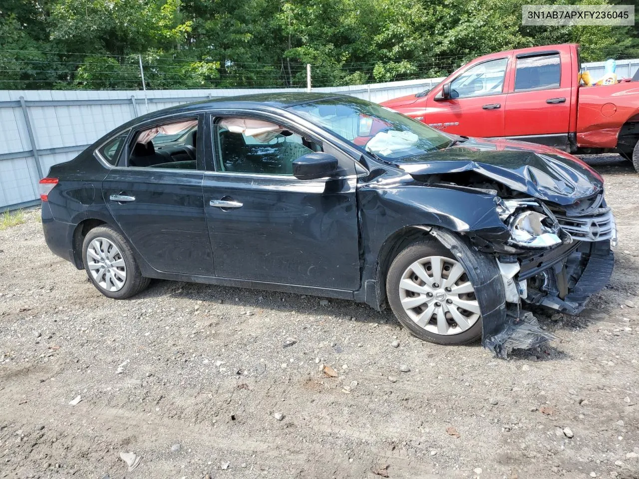 2015 Nissan Sentra S VIN: 3N1AB7APXFY236045 Lot: 66375834