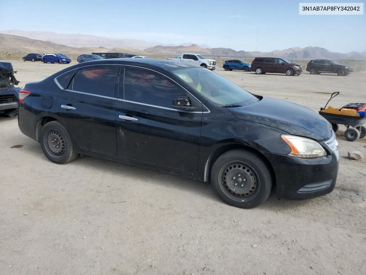 2015 Nissan Sentra S VIN: 3N1AB7AP8FY342042 Lot: 66545304