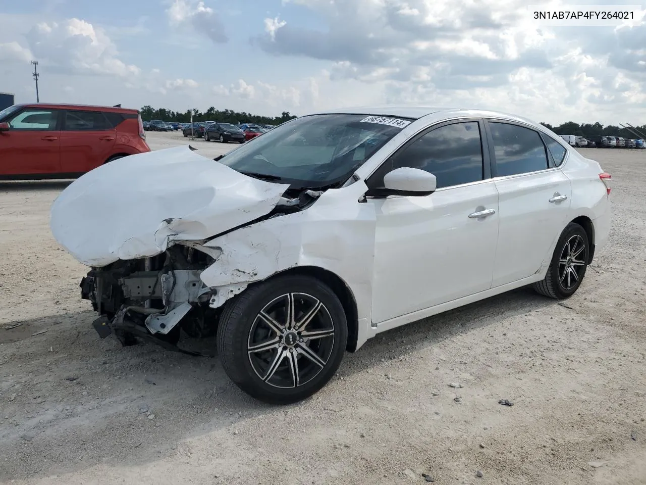 2015 Nissan Sentra S VIN: 3N1AB7AP4FY264021 Lot: 66757114