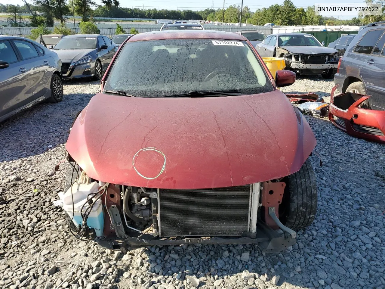 2015 Nissan Sentra S VIN: 3N1AB7AP8FY297622 Lot: 67103774