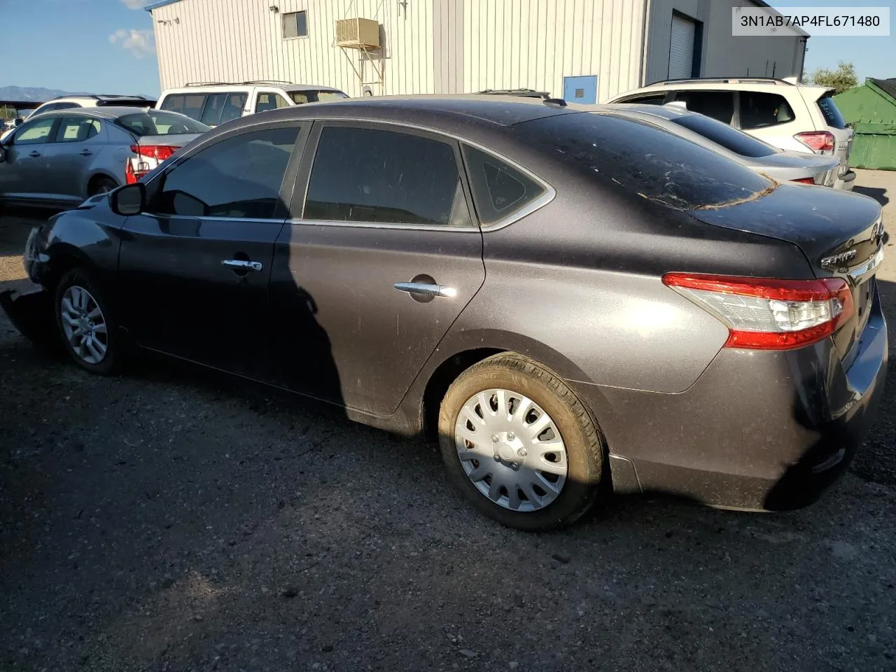 3N1AB7AP4FL671480 2015 Nissan Sentra S