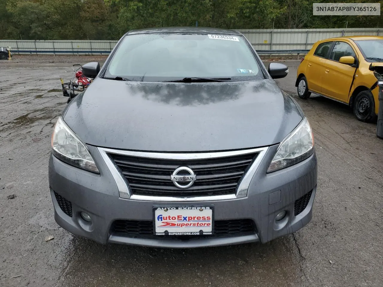 2015 Nissan Sentra S VIN: 3N1AB7AP8FY365126 Lot: 67236334