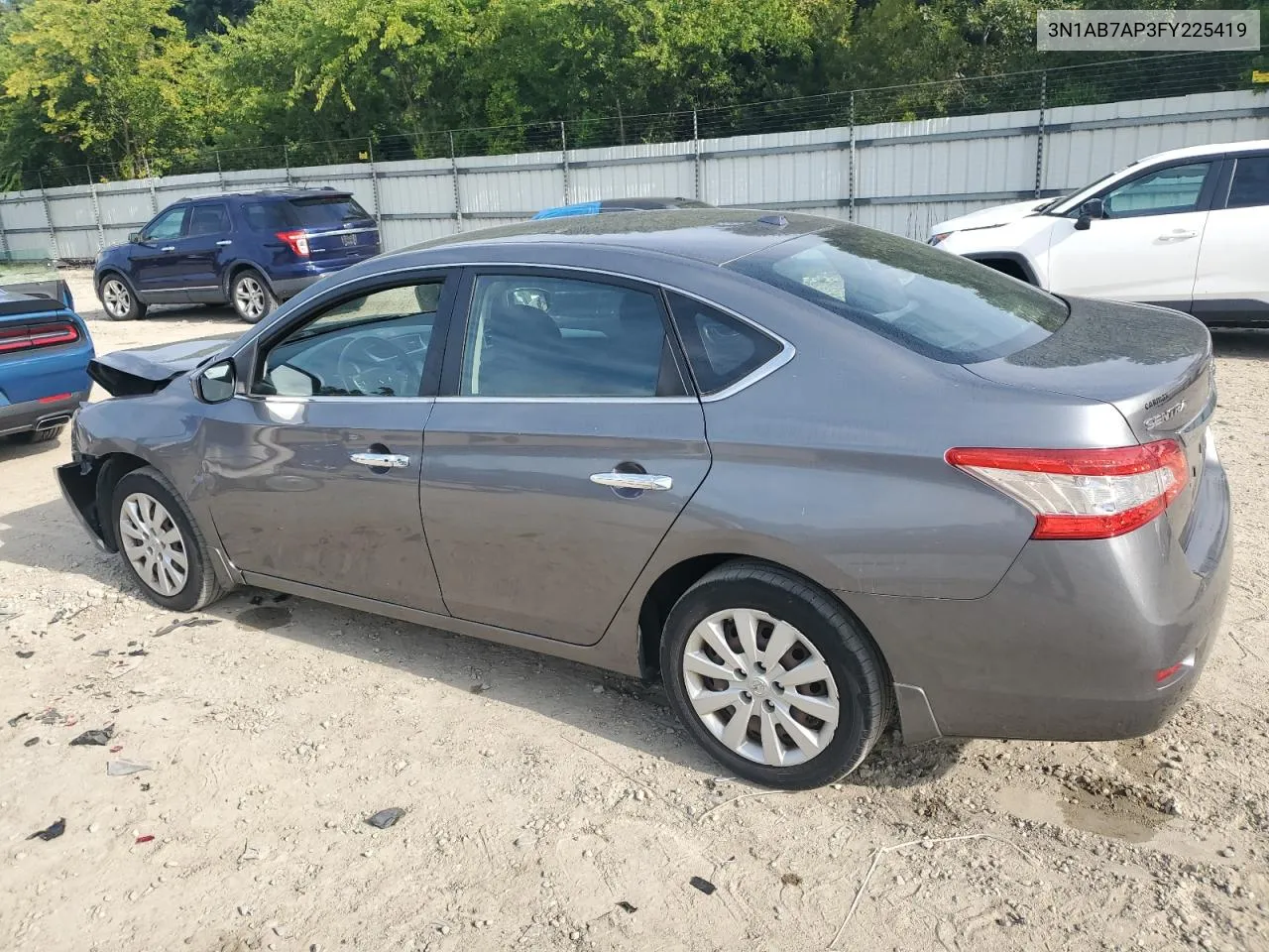 2015 Nissan Sentra S VIN: 3N1AB7AP3FY225419 Lot: 67657484