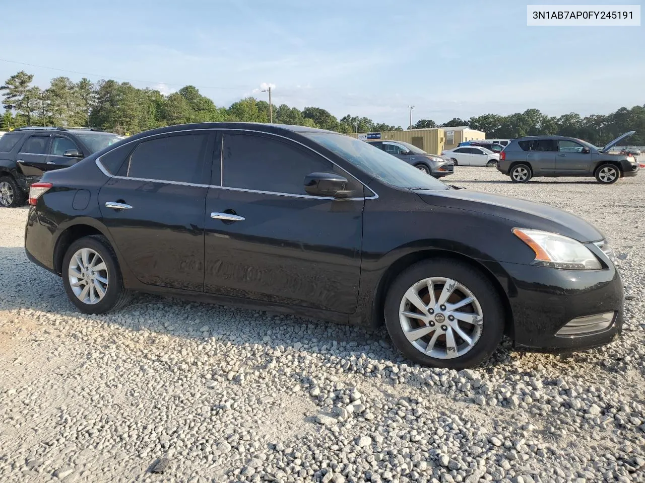 2015 Nissan Sentra S VIN: 3N1AB7AP0FY245191 Lot: 67904394