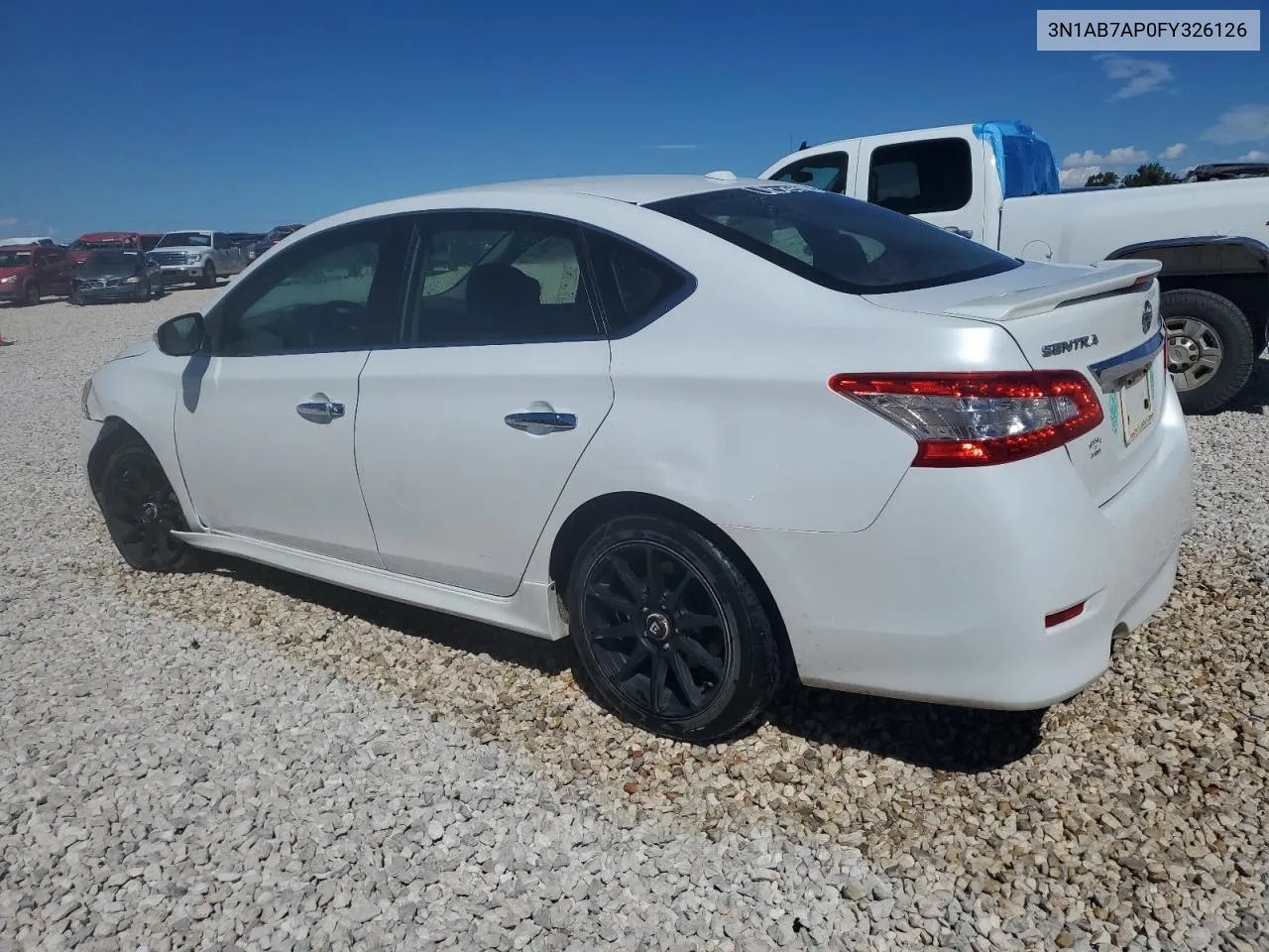 2015 Nissan Sentra S VIN: 3N1AB7AP0FY326126 Lot: 68029774