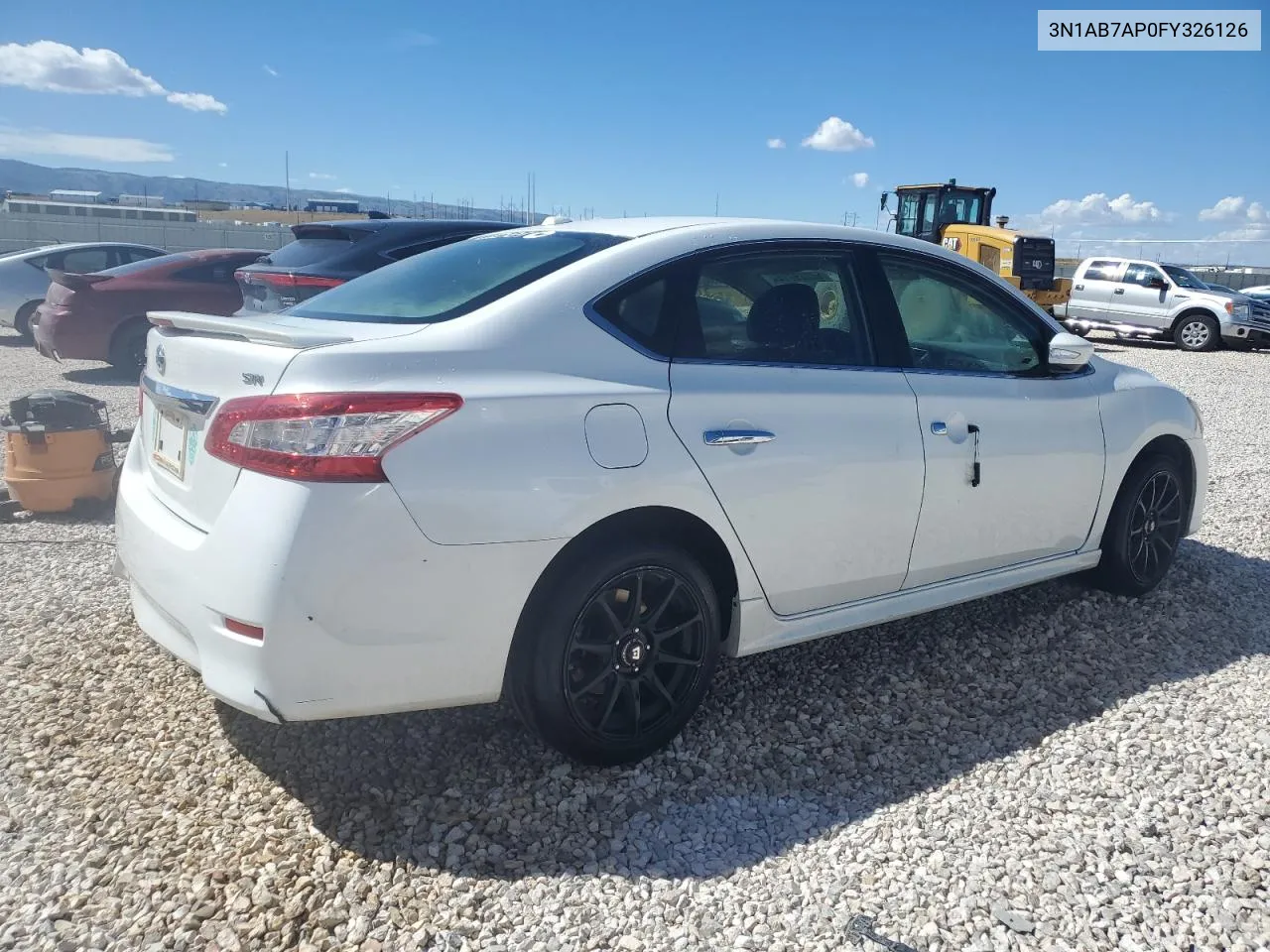 2015 Nissan Sentra S VIN: 3N1AB7AP0FY326126 Lot: 68029774