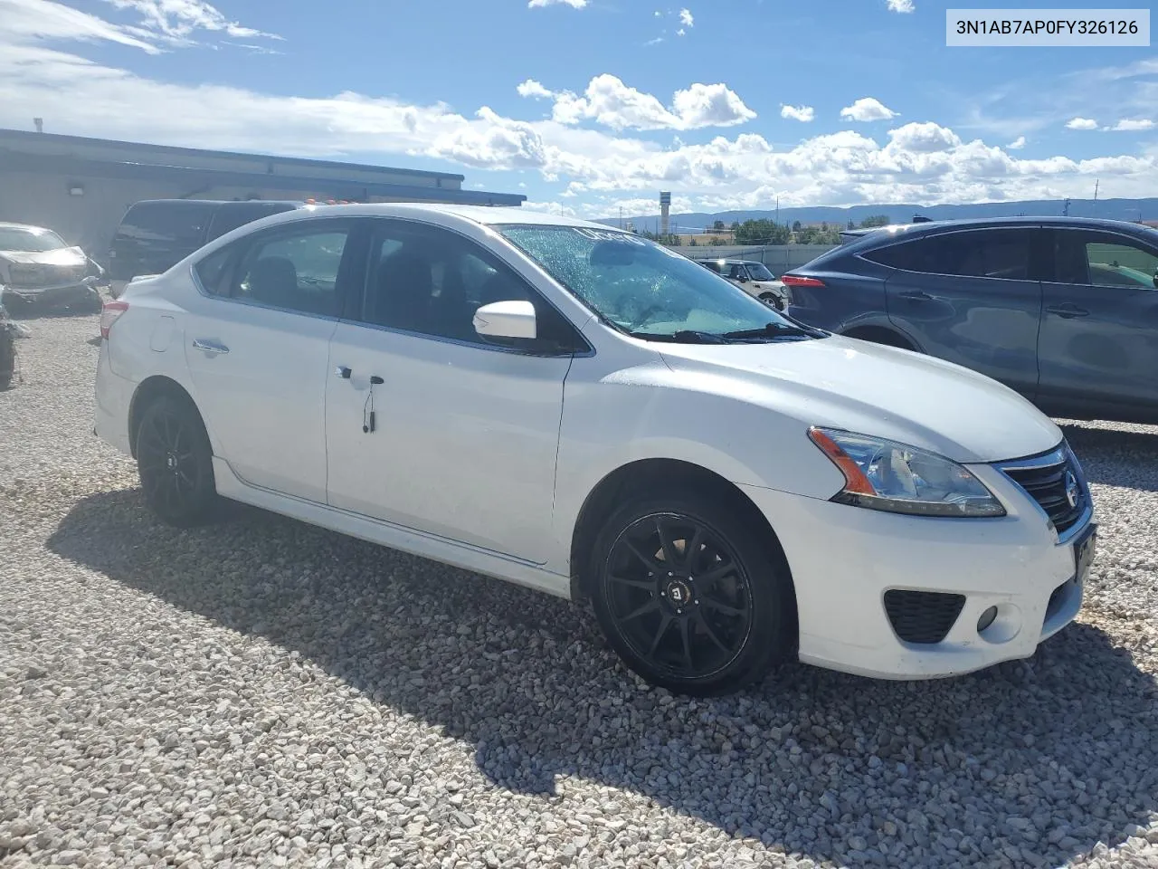 2015 Nissan Sentra S VIN: 3N1AB7AP0FY326126 Lot: 68029774