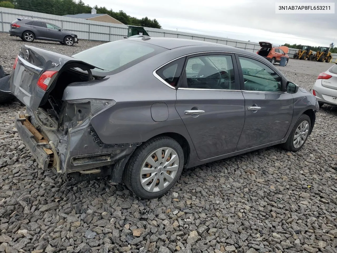 2015 Nissan Sentra S VIN: 3N1AB7AP8FL653211 Lot: 68084134