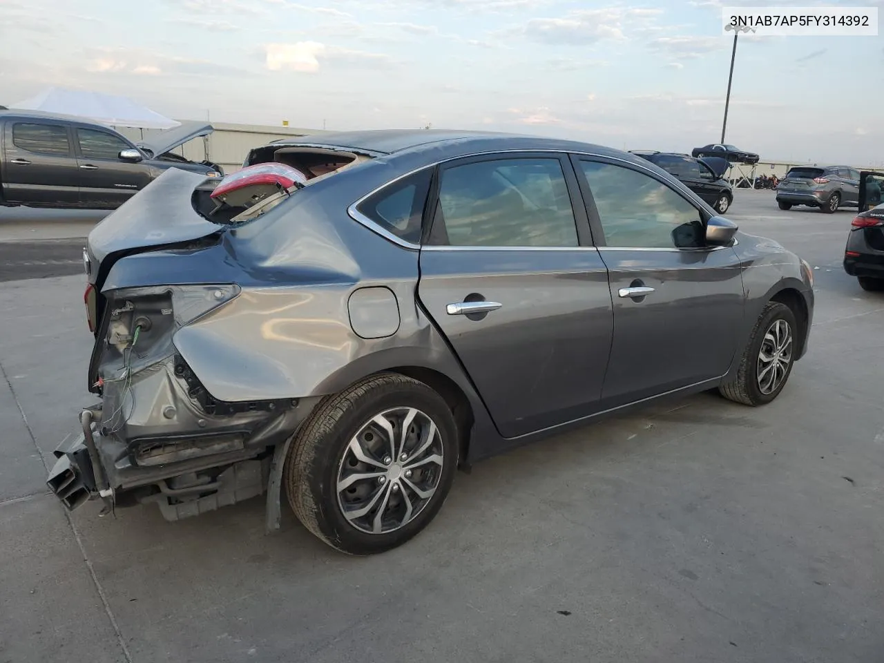 2015 Nissan Sentra S VIN: 3N1AB7AP5FY314392 Lot: 68177164