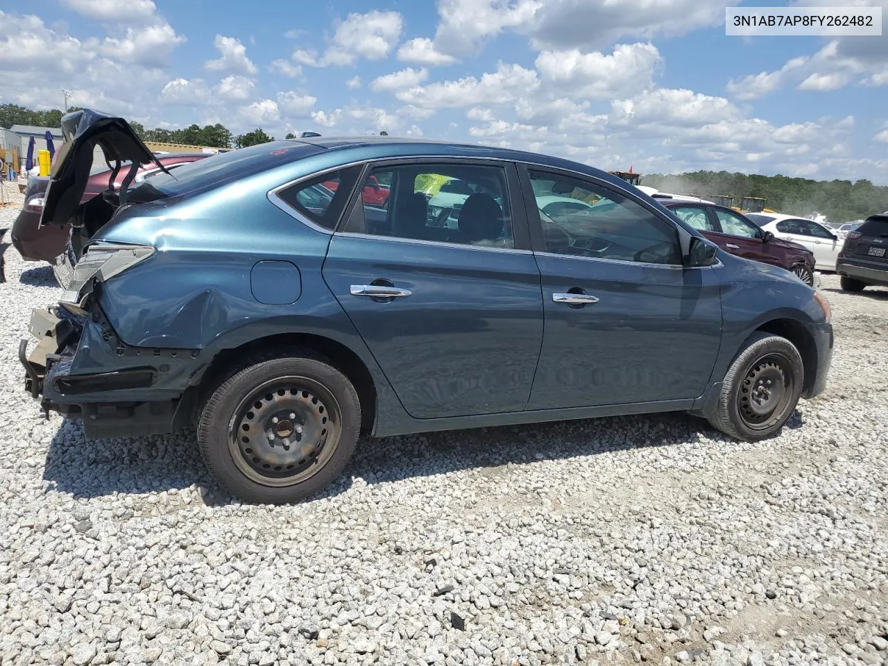 2015 Nissan Sentra S VIN: 3N1AB7AP8FY262482 Lot: 68317934