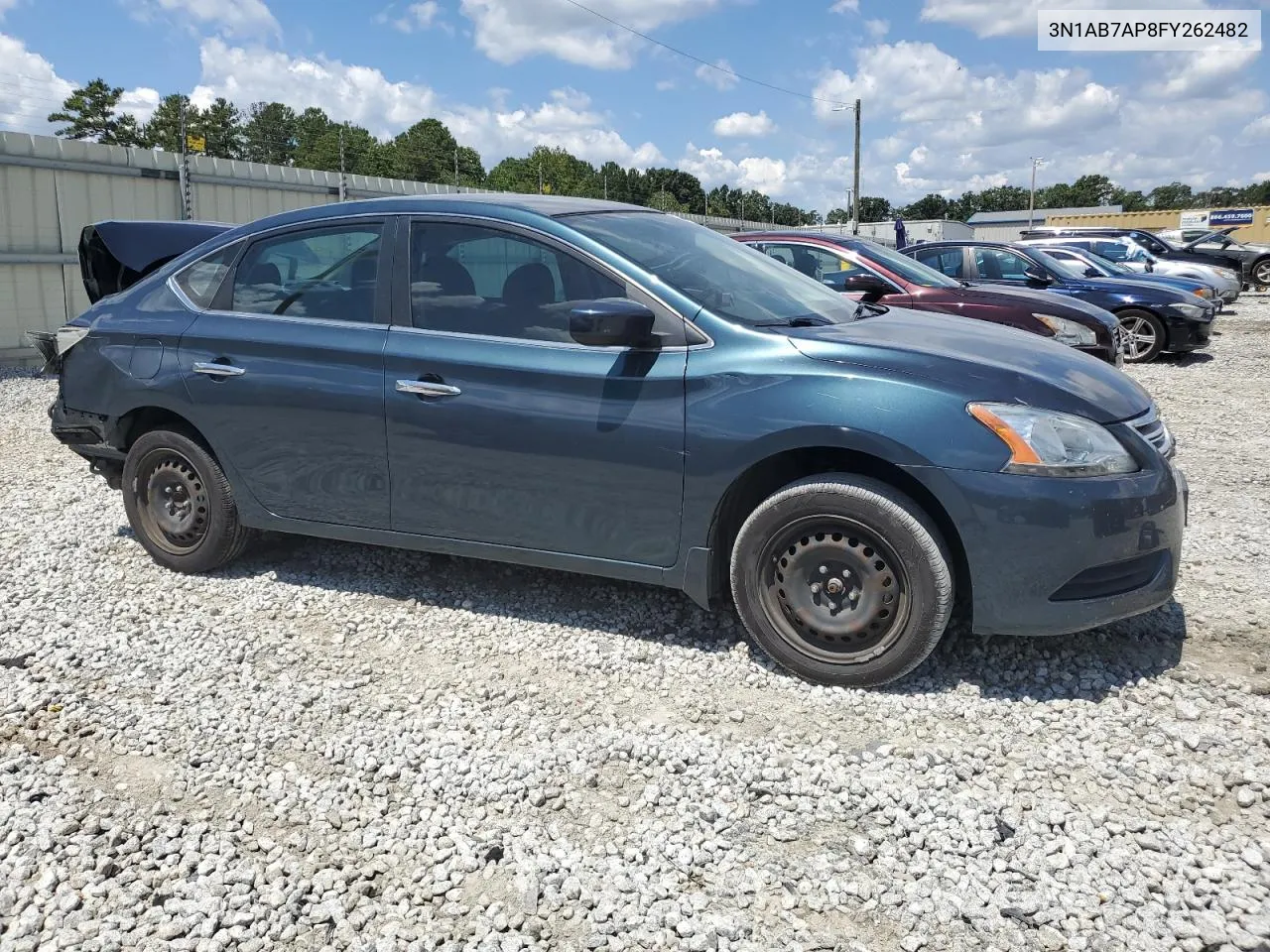 2015 Nissan Sentra S VIN: 3N1AB7AP8FY262482 Lot: 68317934