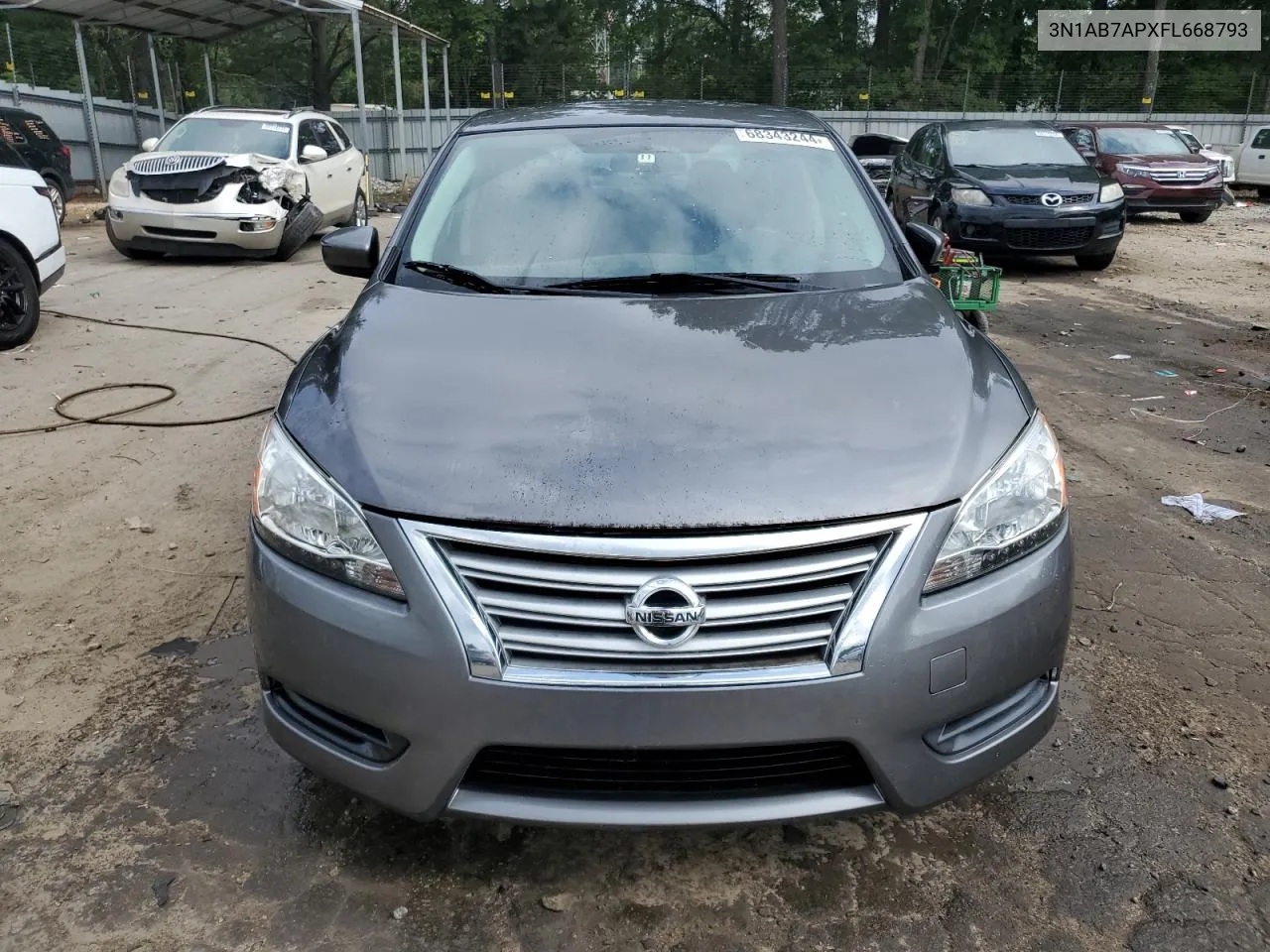 2015 Nissan Sentra S VIN: 3N1AB7APXFL668793 Lot: 68343244