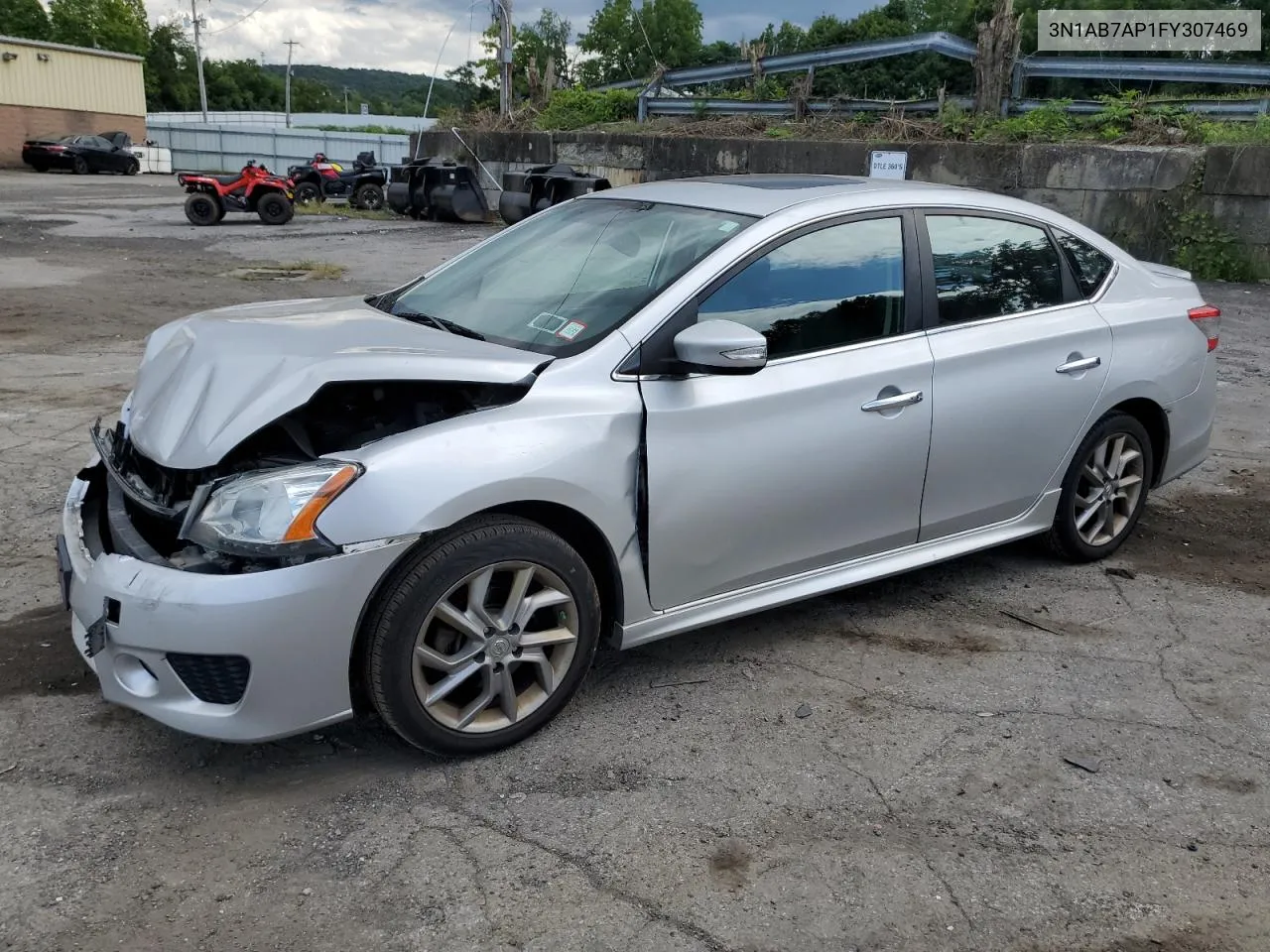 2015 Nissan Sentra S VIN: 3N1AB7AP1FY307469 Lot: 68408084