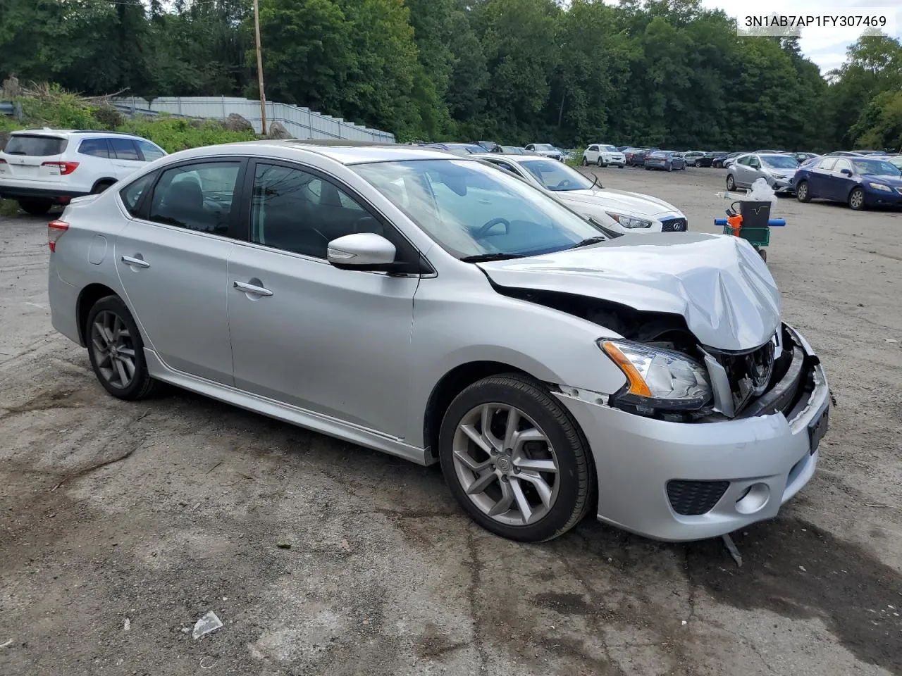 2015 Nissan Sentra S VIN: 3N1AB7AP1FY307469 Lot: 68408084