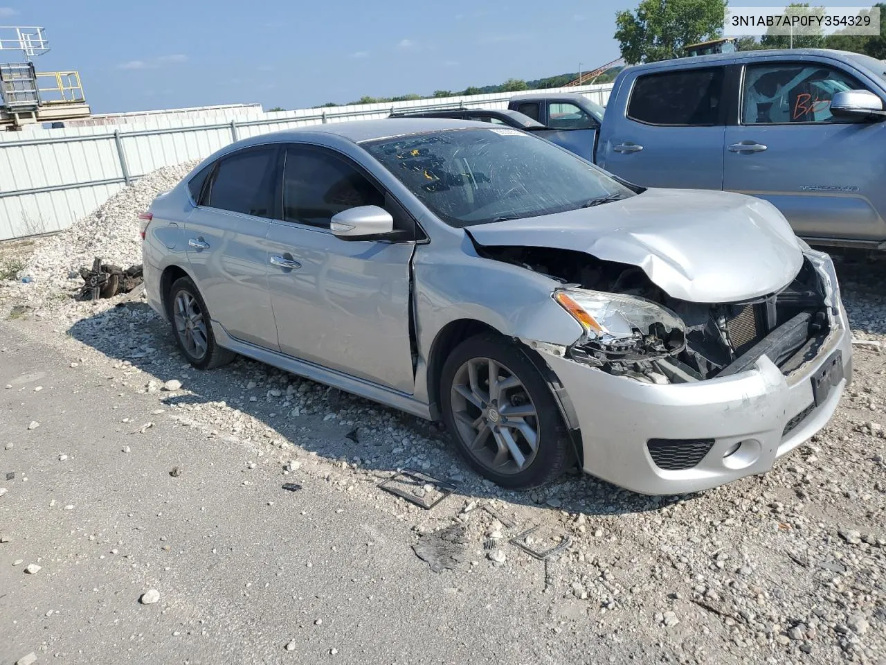 2015 Nissan Sentra S VIN: 3N1AB7AP0FY354329 Lot: 68508514