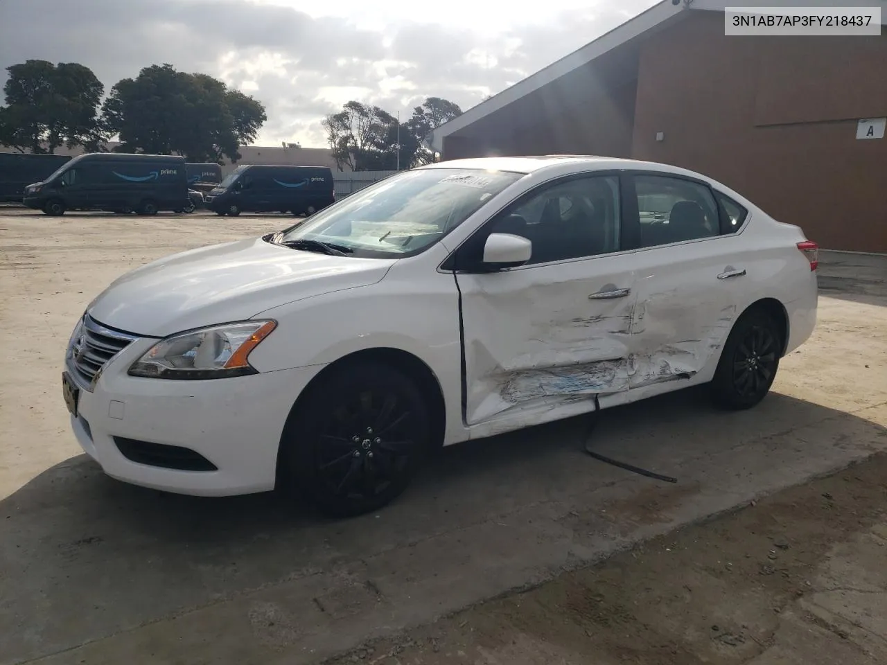 2015 Nissan Sentra S VIN: 3N1AB7AP3FY218437 Lot: 68687014