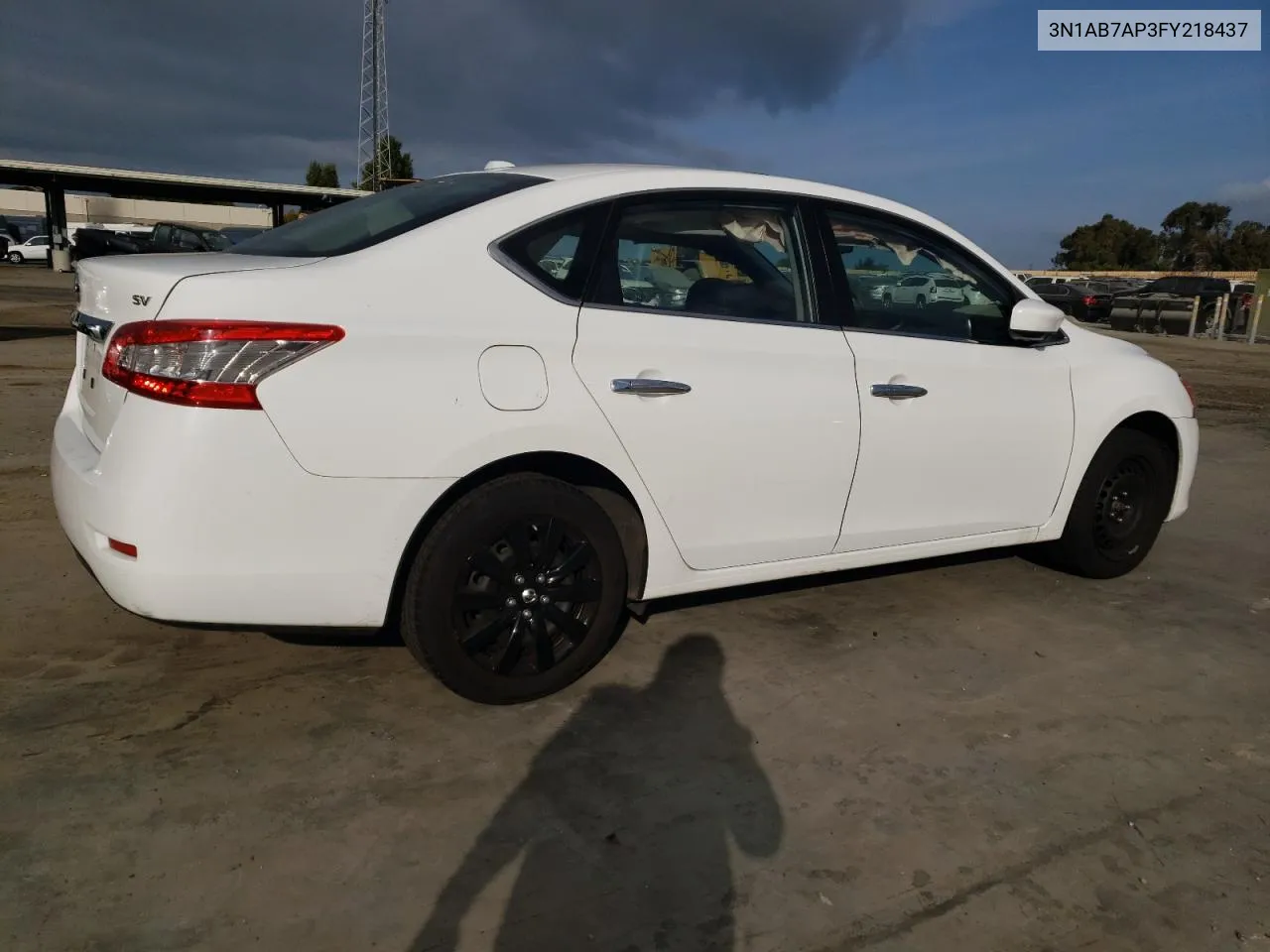 2015 Nissan Sentra S VIN: 3N1AB7AP3FY218437 Lot: 68687014