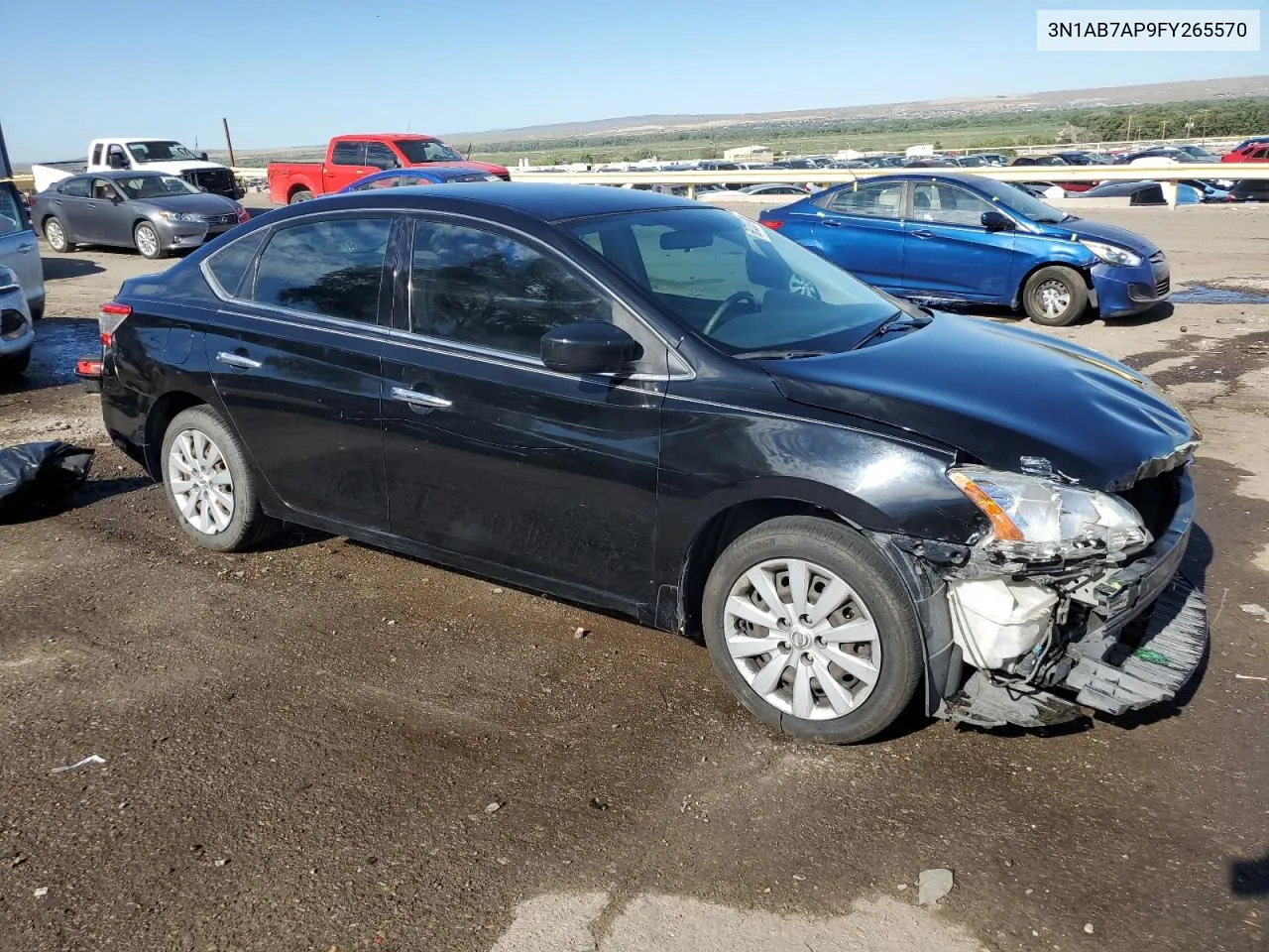 2015 Nissan Sentra S VIN: 3N1AB7AP9FY265570 Lot: 68723374