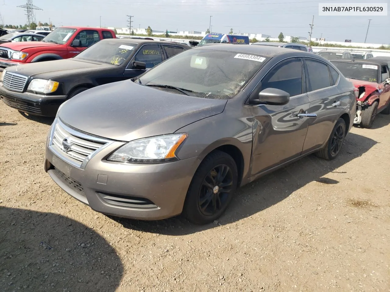 2015 Nissan Sentra S VIN: 3N1AB7AP1FL630529 Lot: 68803304