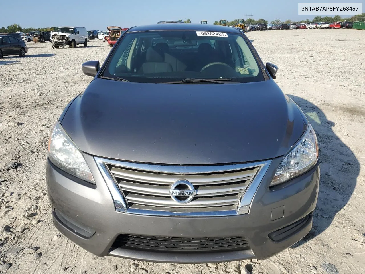 2015 Nissan Sentra S VIN: 3N1AB7AP8FY253457 Lot: 69202424