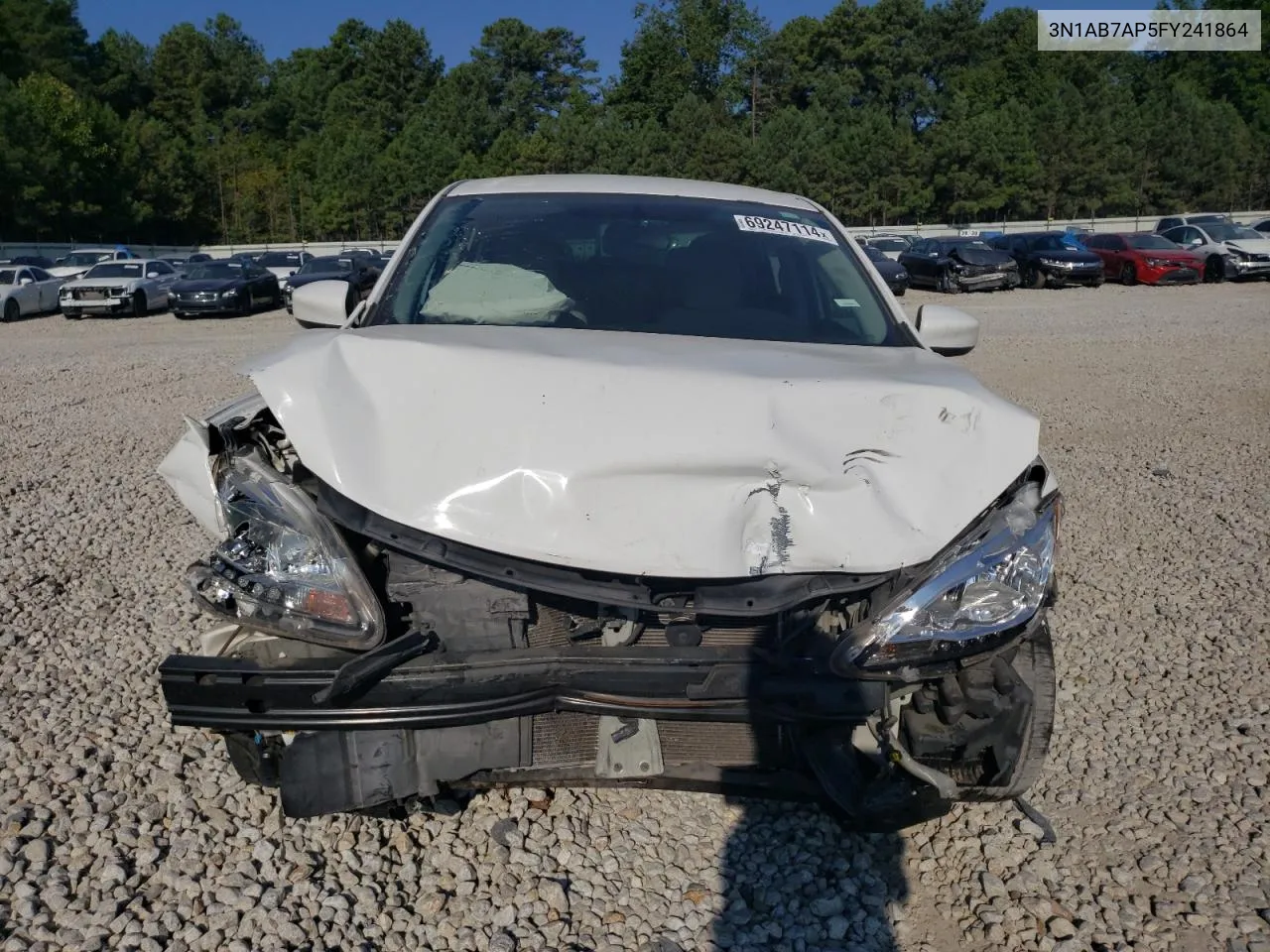 2015 Nissan Sentra S VIN: 3N1AB7AP5FY241864 Lot: 69247114