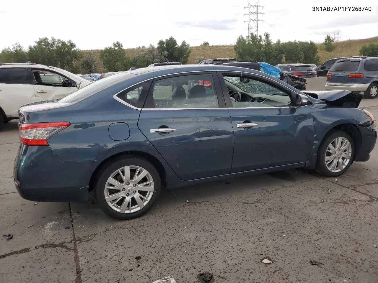 2015 Nissan Sentra S VIN: 3N1AB7AP1FY268740 Lot: 69300104