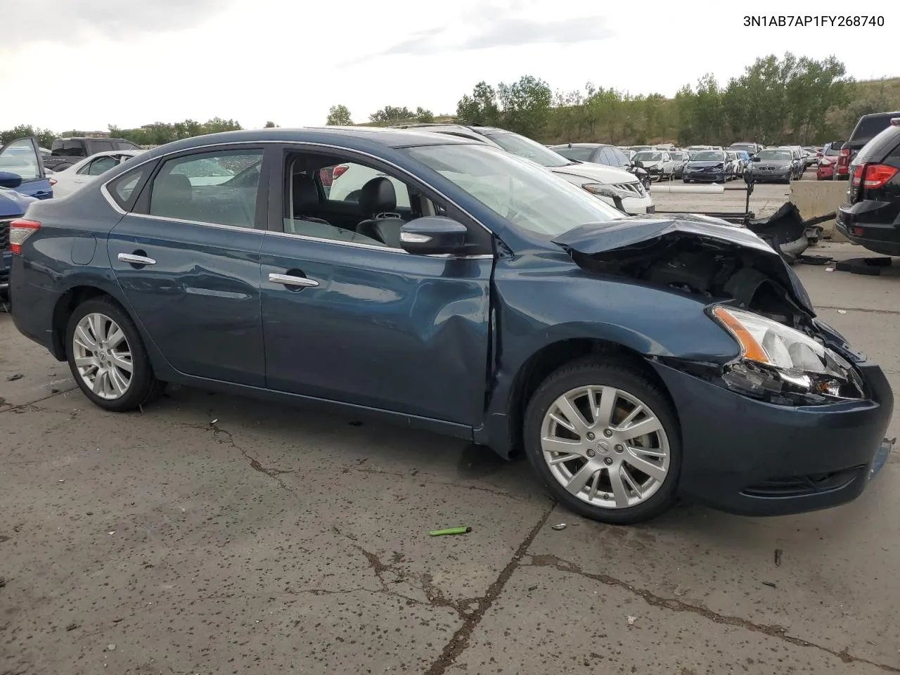 2015 Nissan Sentra S VIN: 3N1AB7AP1FY268740 Lot: 69300104