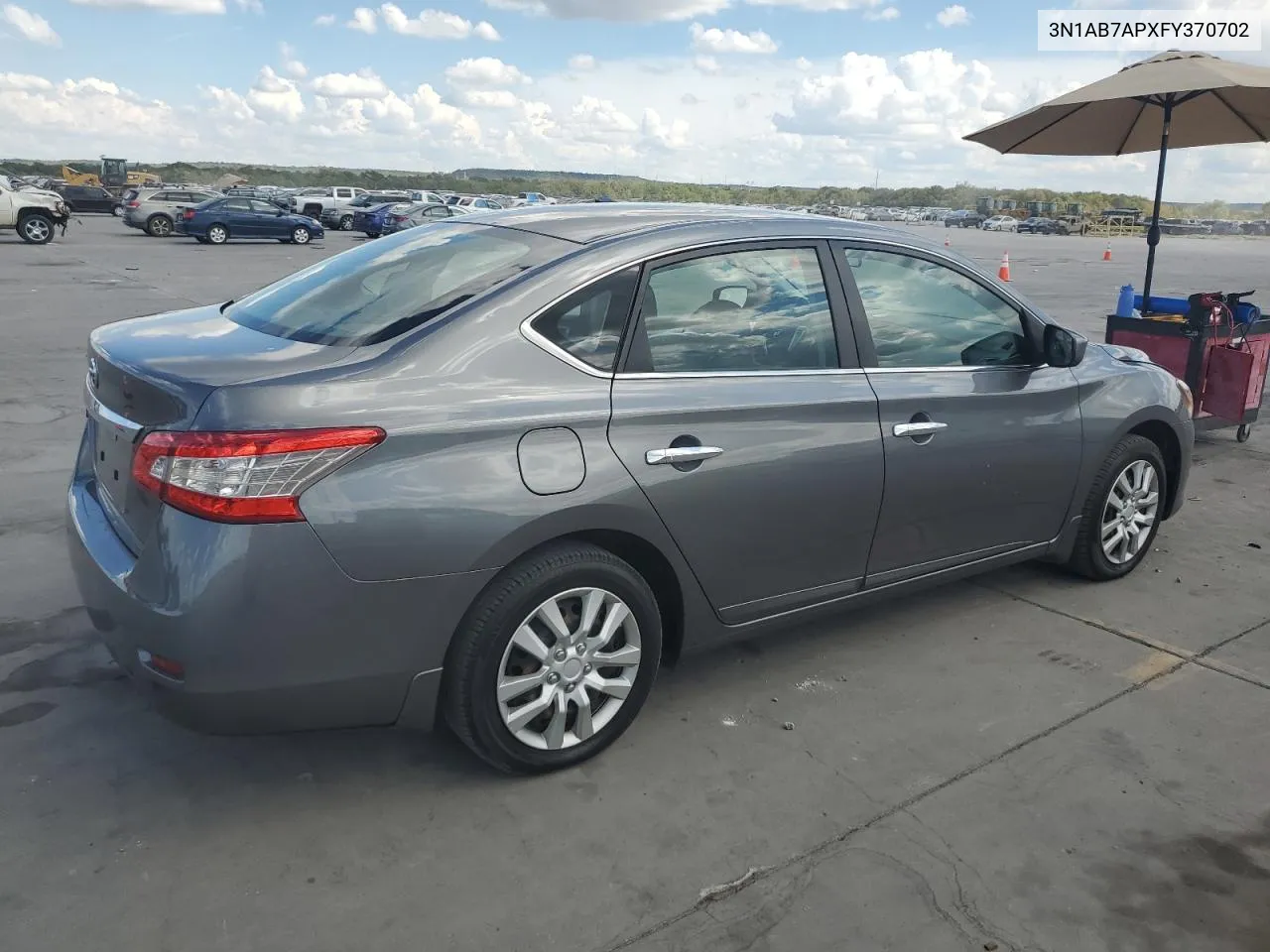 2015 Nissan Sentra S VIN: 3N1AB7APXFY370702 Lot: 69495934