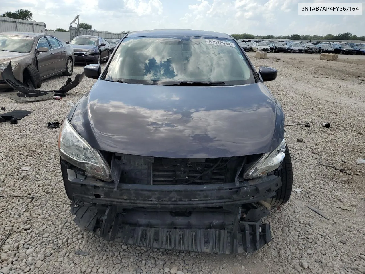 2015 Nissan Sentra S VIN: 3N1AB7AP4FY367164 Lot: 69528694