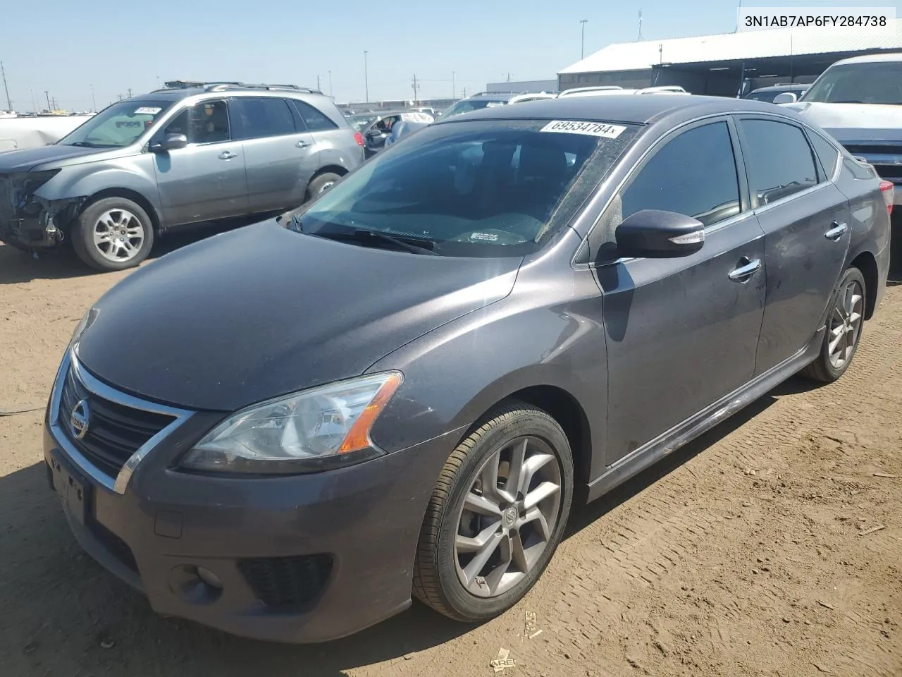 2015 Nissan Sentra S VIN: 3N1AB7AP6FY284738 Lot: 69534784