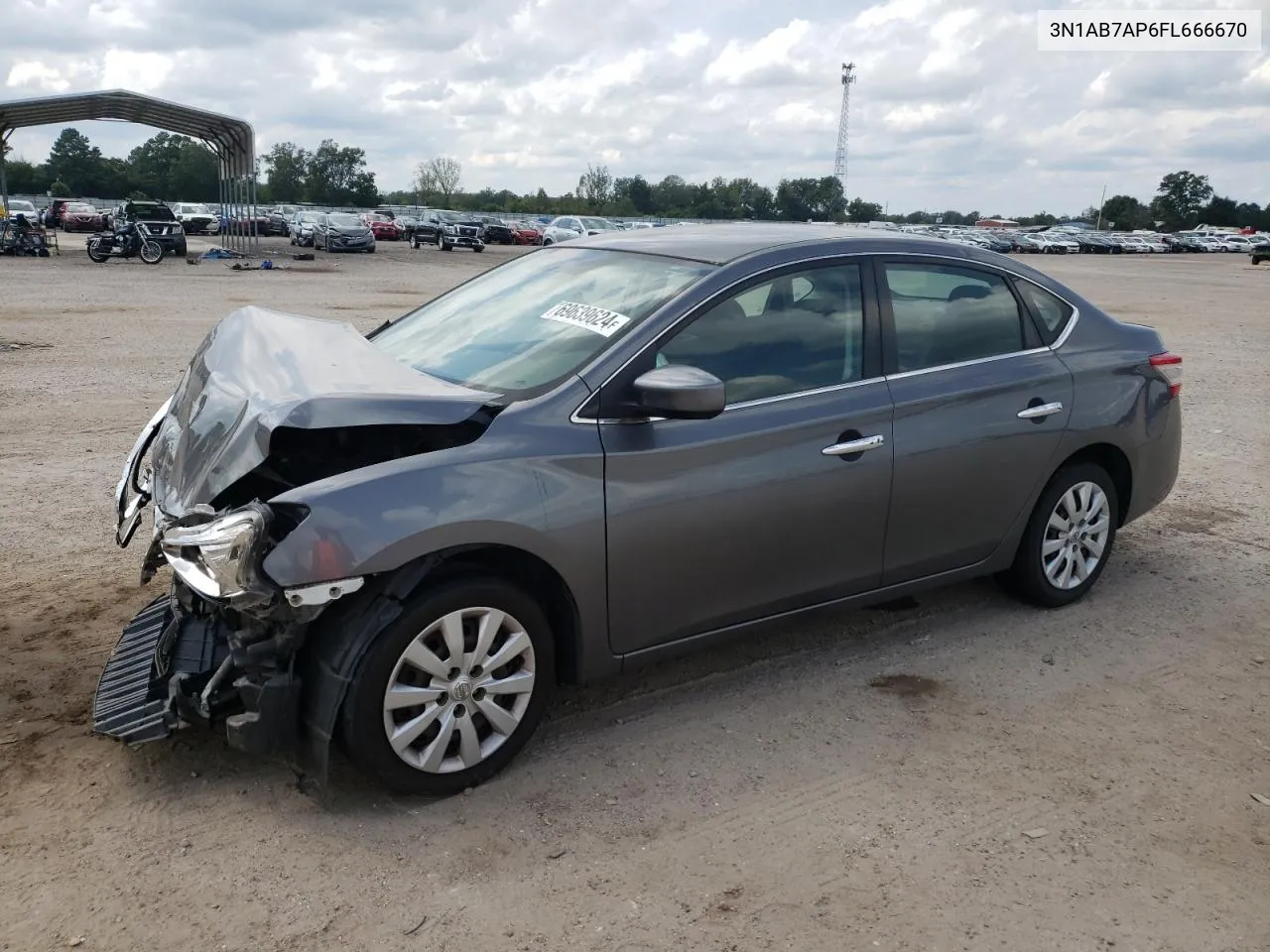 2015 Nissan Sentra S VIN: 3N1AB7AP6FL666670 Lot: 69639624