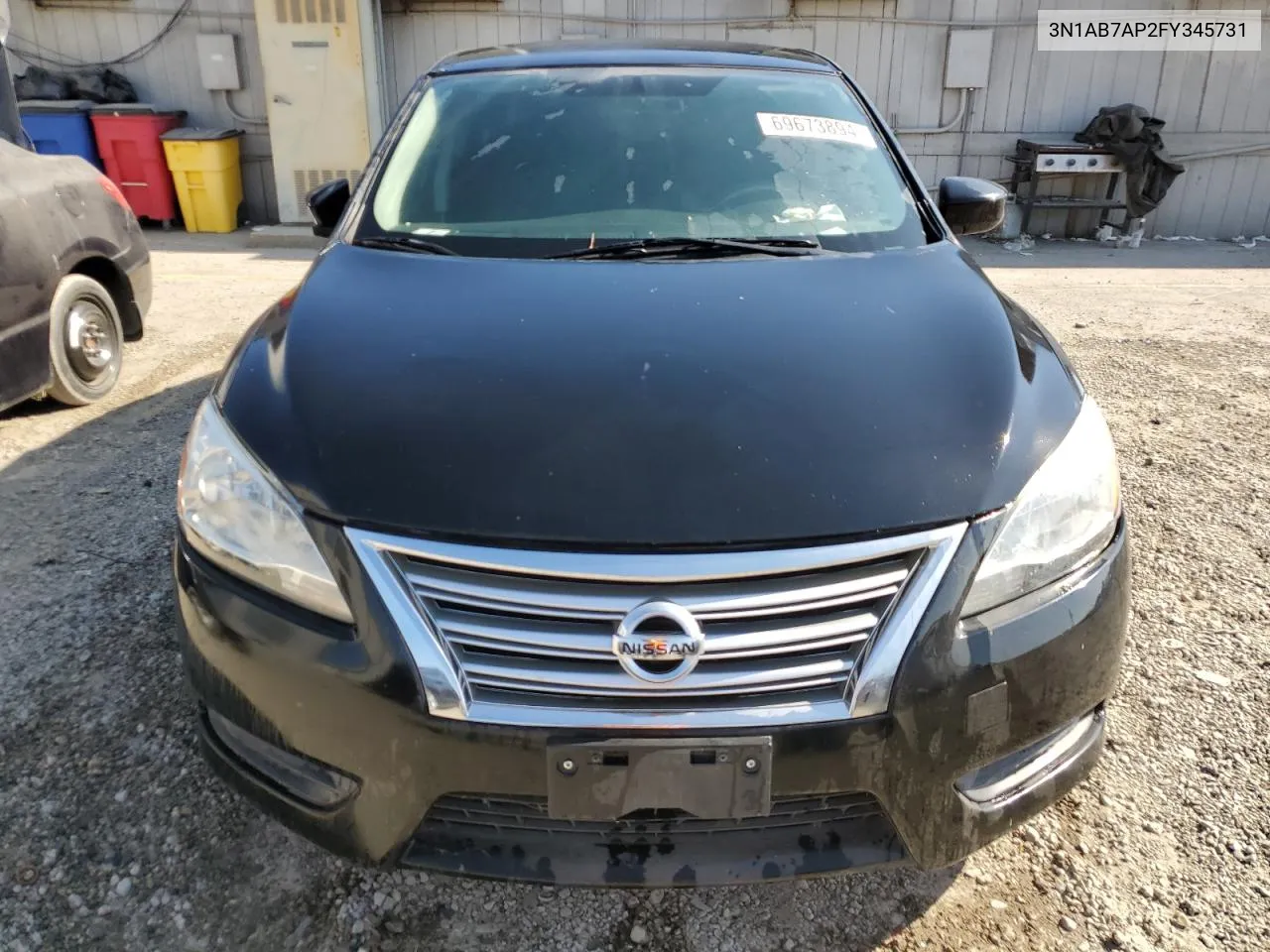 2015 Nissan Sentra S VIN: 3N1AB7AP2FY345731 Lot: 69673894